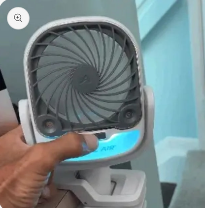 Mini Ventilador de Aire Frío 3 en 1 con Pinza