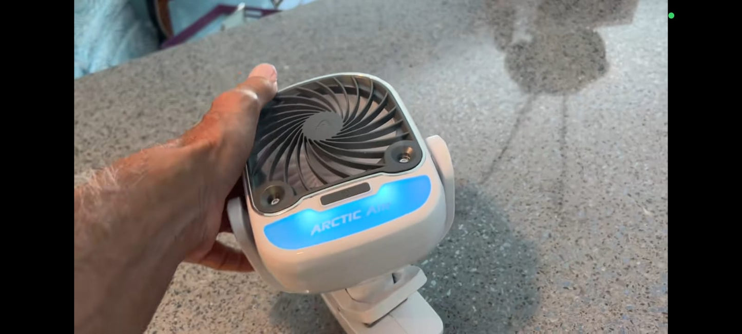 Mini Ventilador de Aire Frío 3 en 1 con Pinza