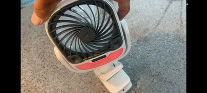 Mini Ventilador de Aire Frío 3 en 1 con Pinza