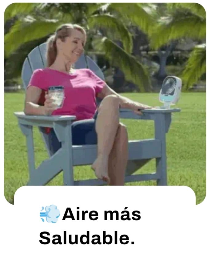 Mini Ventilador de Aire Frío 3 en 1 con Pinza